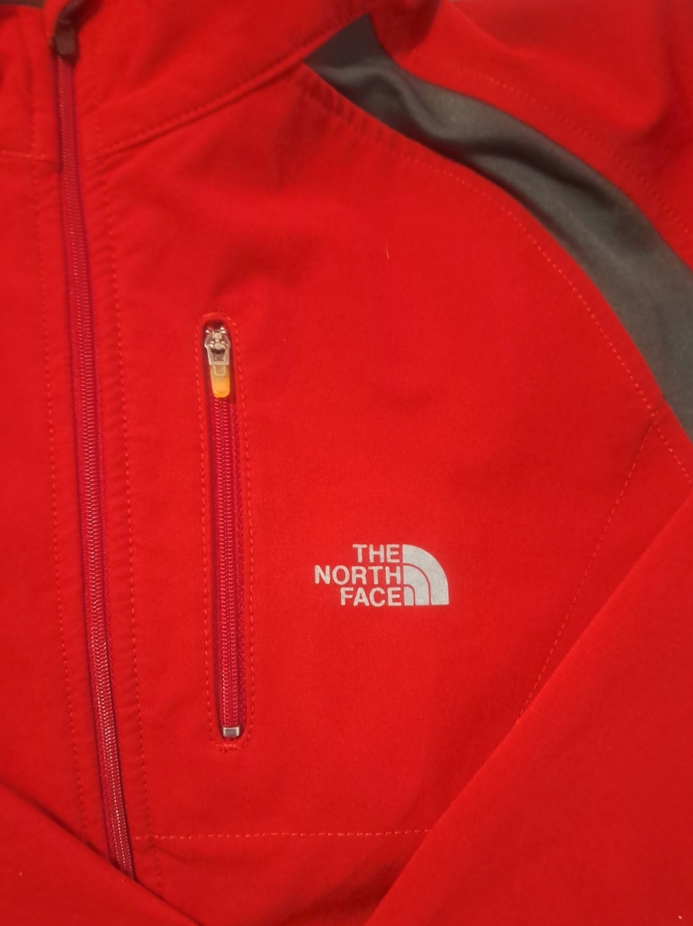 North Face Soft Shell Outdoor Jacket Red - Picture 3 of 7